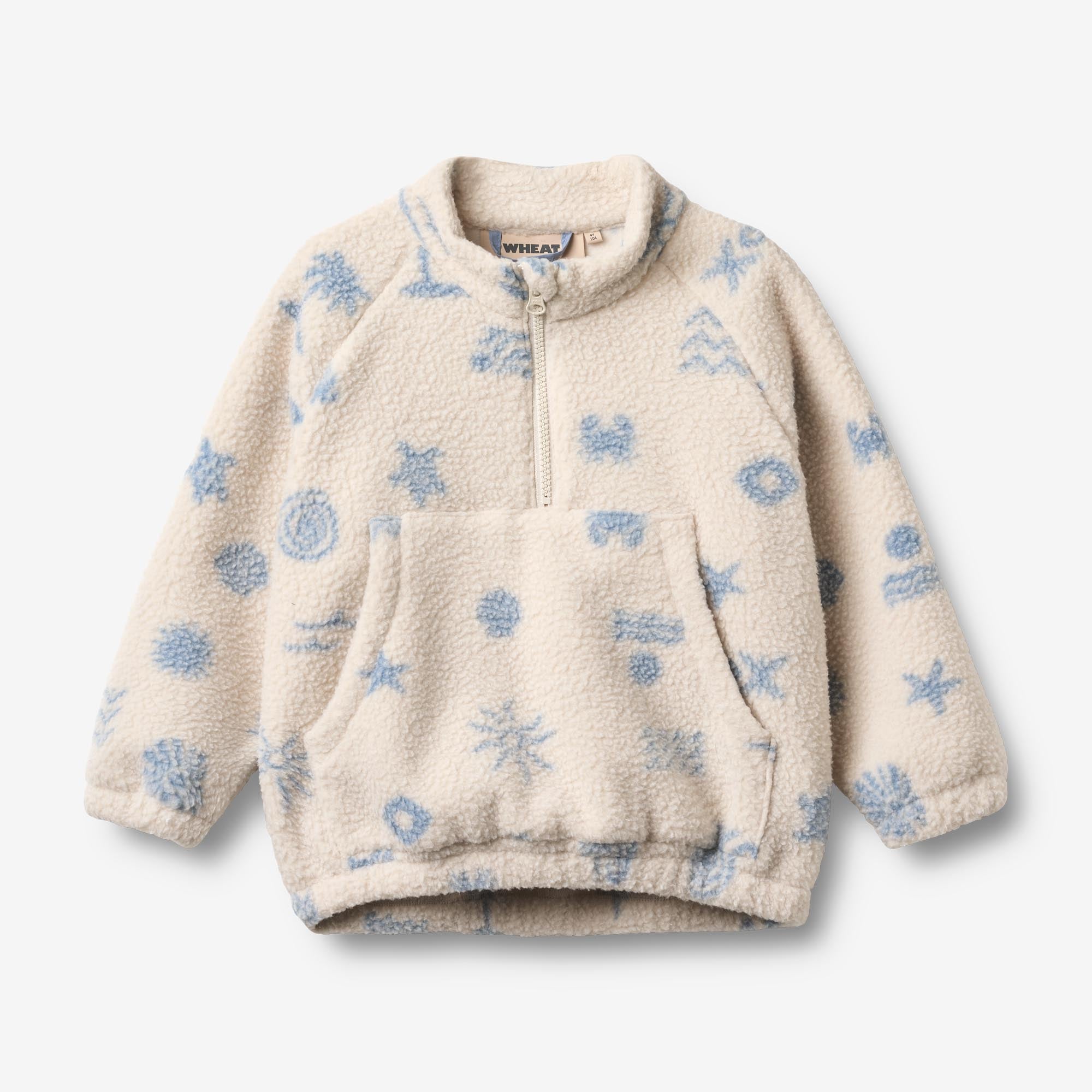 wheat-moon-fleeceanorak-kinder-white-onyx-jacquard image 1