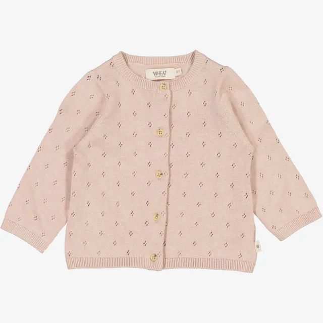 wheat-maia-baby-strickjacke-pale-lilac-bio-baumwolle image 1