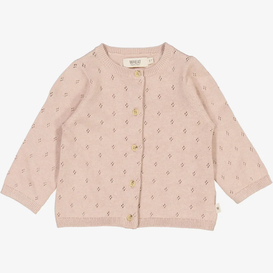 wheat-maia-baby-strickjacke-pale-lilac-bio-baumwolle image 1