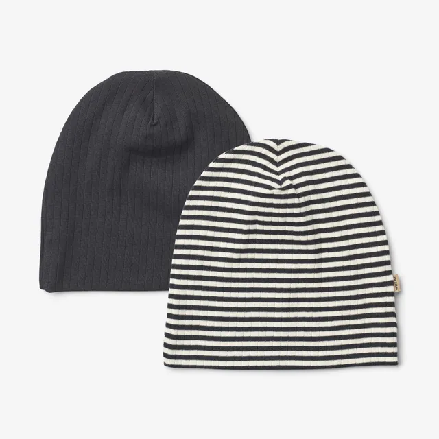 wheat-aidan-m-tze-2er-navy-rib-stripe-bio-baumwolle image 1