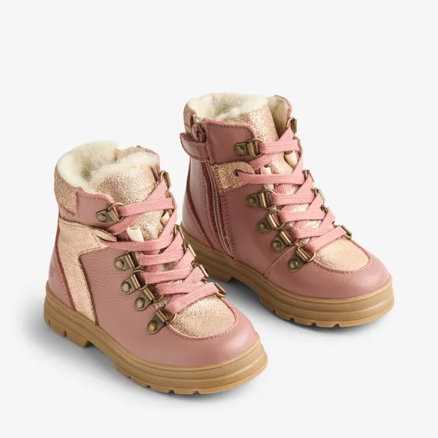 wheat-toni-hiker-tex-winterstiefel-rose-glitzer-wasserdicht image 1