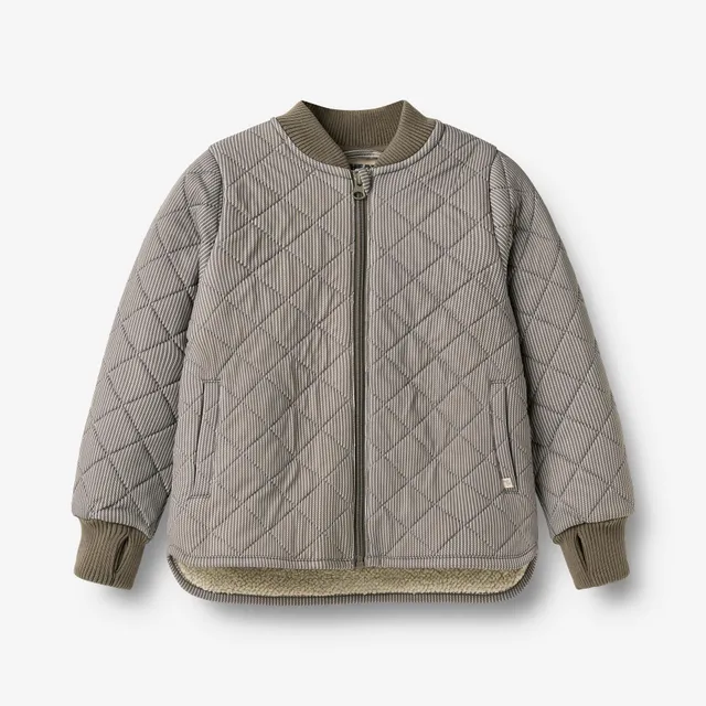 wheat-benni-thermo-jacke-brown-stripe-recycling-pes image 1