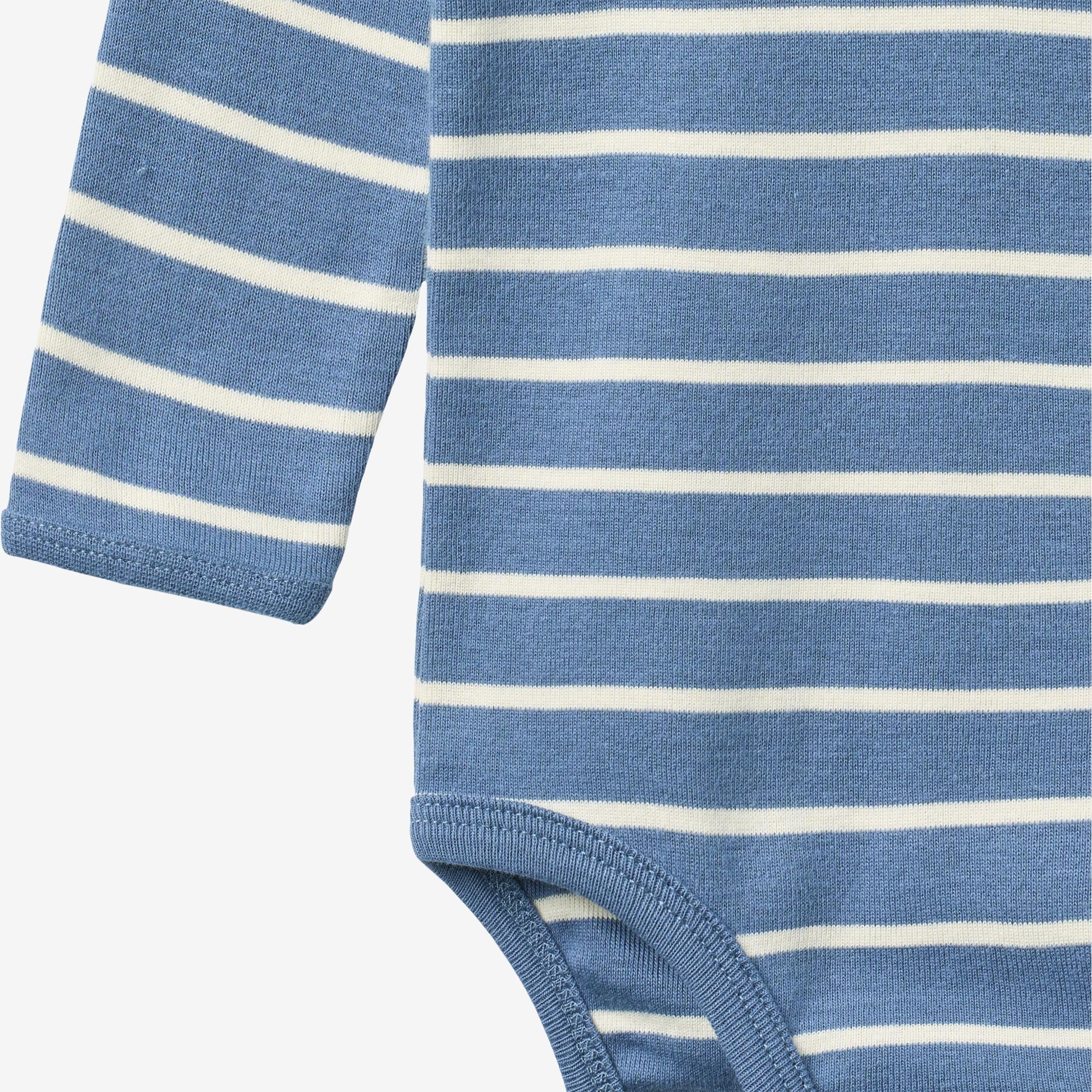 wheat-berti-body-l-s-babybody-blaue-streifen-bio-baumwolle image 3