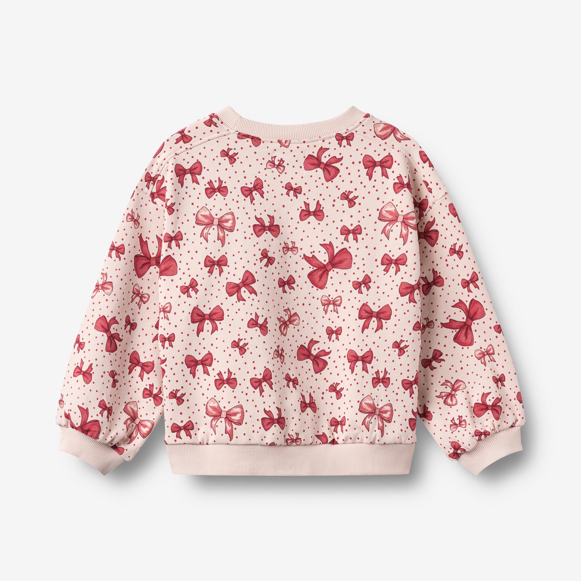 wheat-lia-sweatshirt-m-dchen-almond-peach-bows-bio-baumwolle image 2
