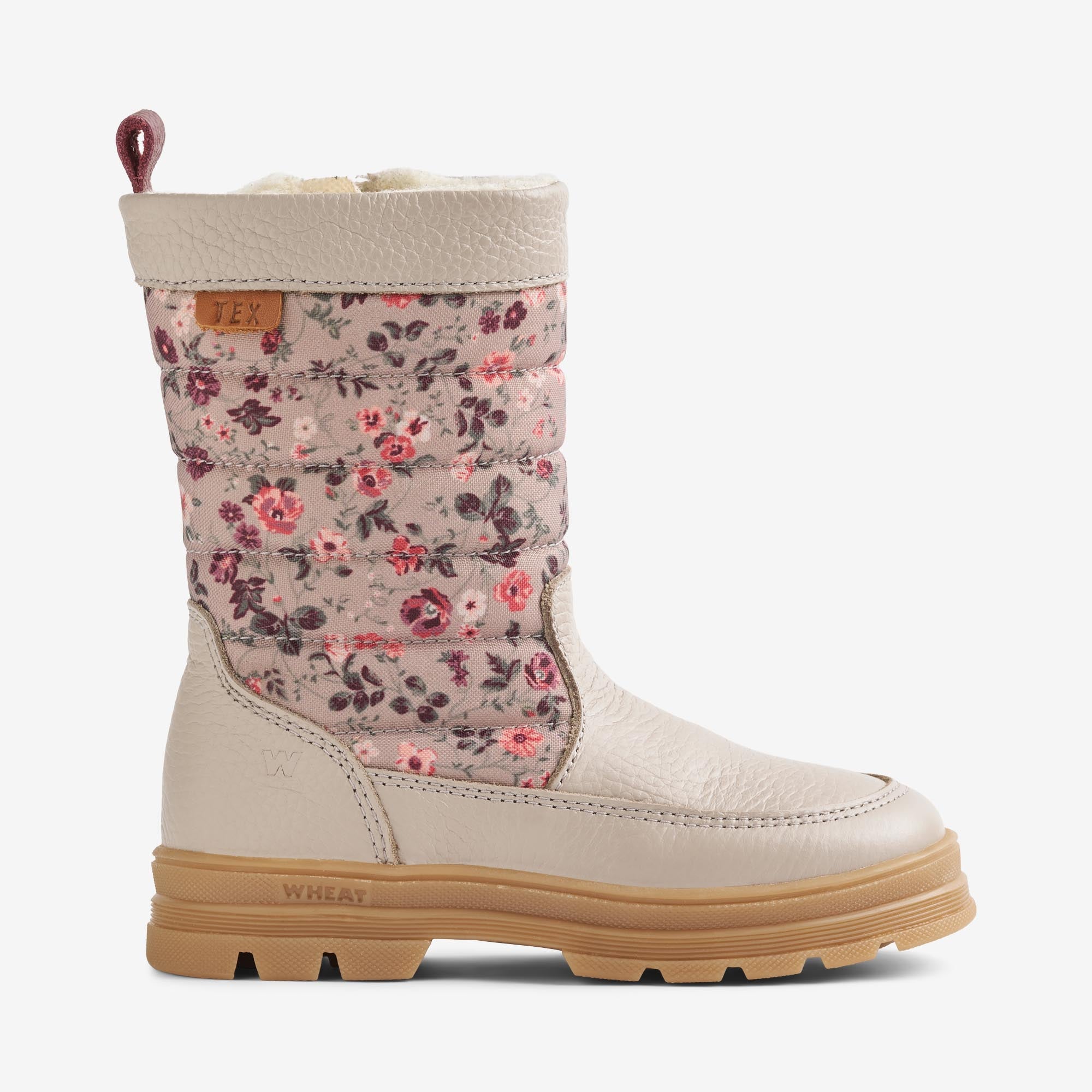 wheat-koa-tex-winterstiefel-grey-moon-flowers-wollfutter image 3