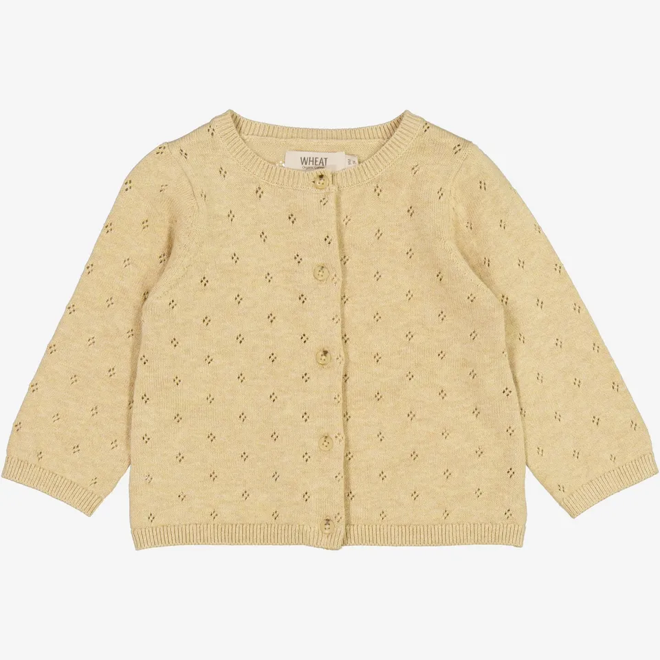 wheat-strickjacke-maia-seeds-melange-baby-cardigan-bio image 1