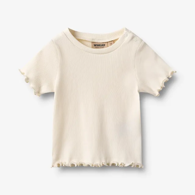 wheat-alicia-t-shirt-s-s-baby-ivory-bio-baumwolle-ripp image 1