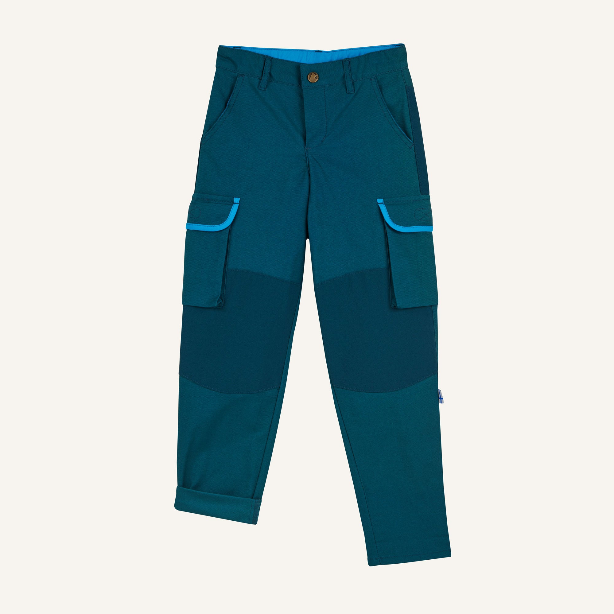 finkid-husky-kelkka-canvas-cargohose-bronze-green-mitwachs image 5