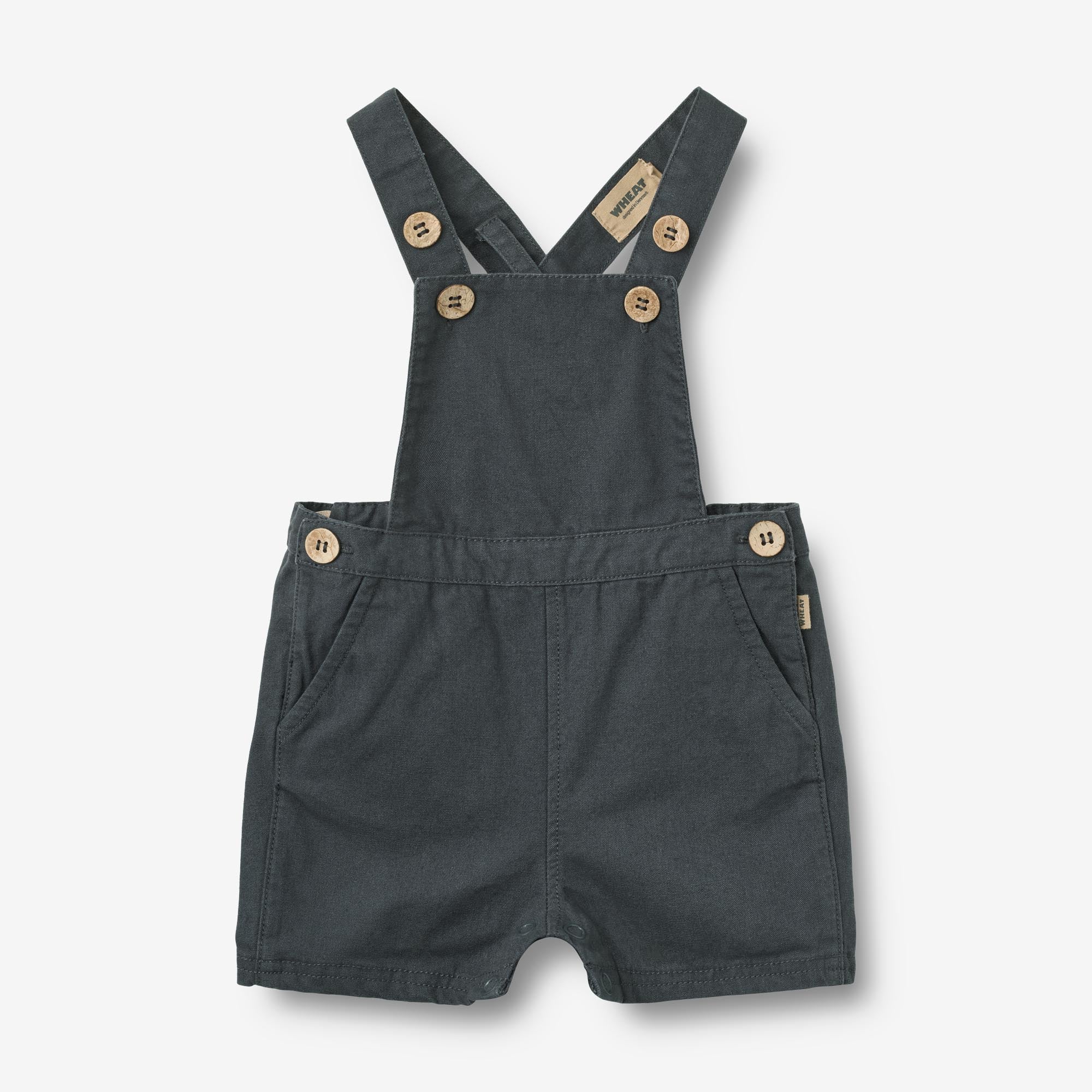wheat-erik-overall-ink-kurze-baby-latzhose-bio-baumwolle image 1