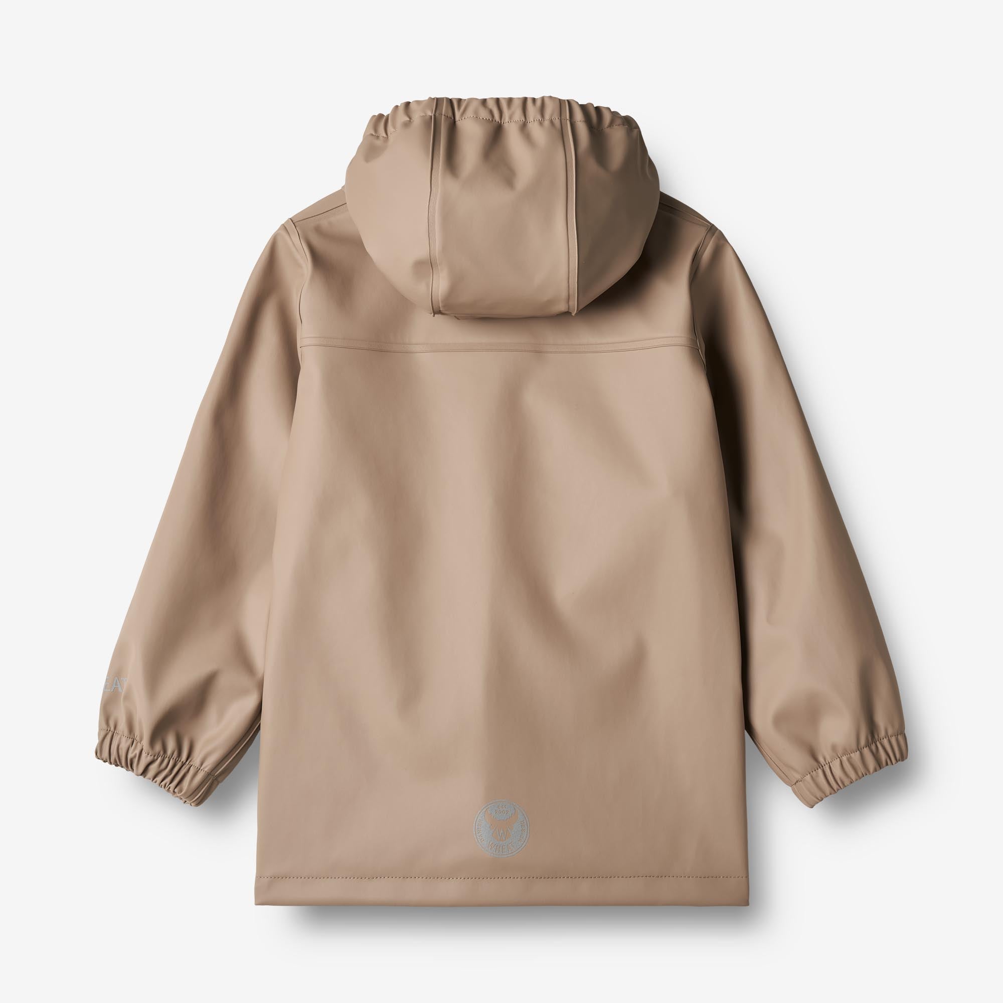 wheat-ollo-regenjacke-beige-stone-wasserdicht image 2
