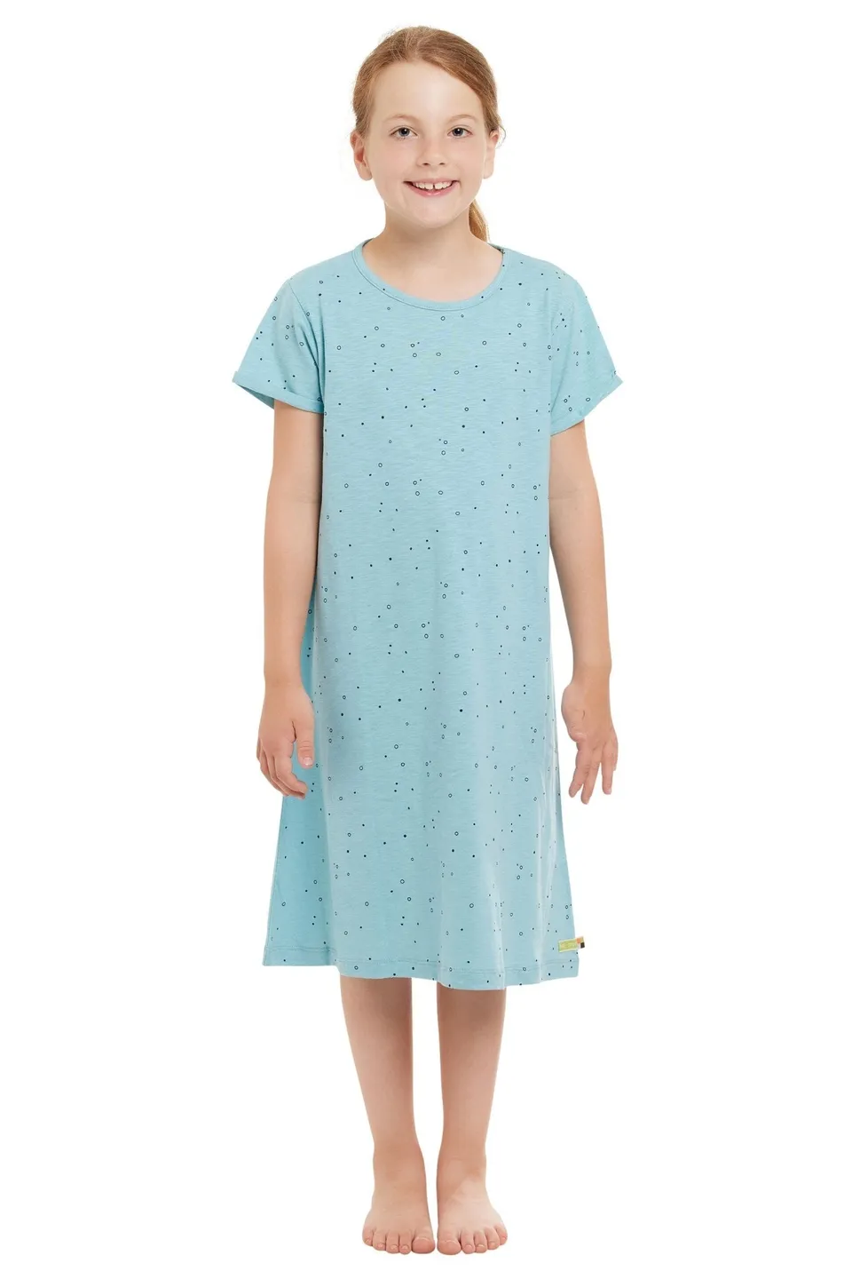 loud-proud-classics-kleid-slub-jersey-druck-kleid-lagoon image 1