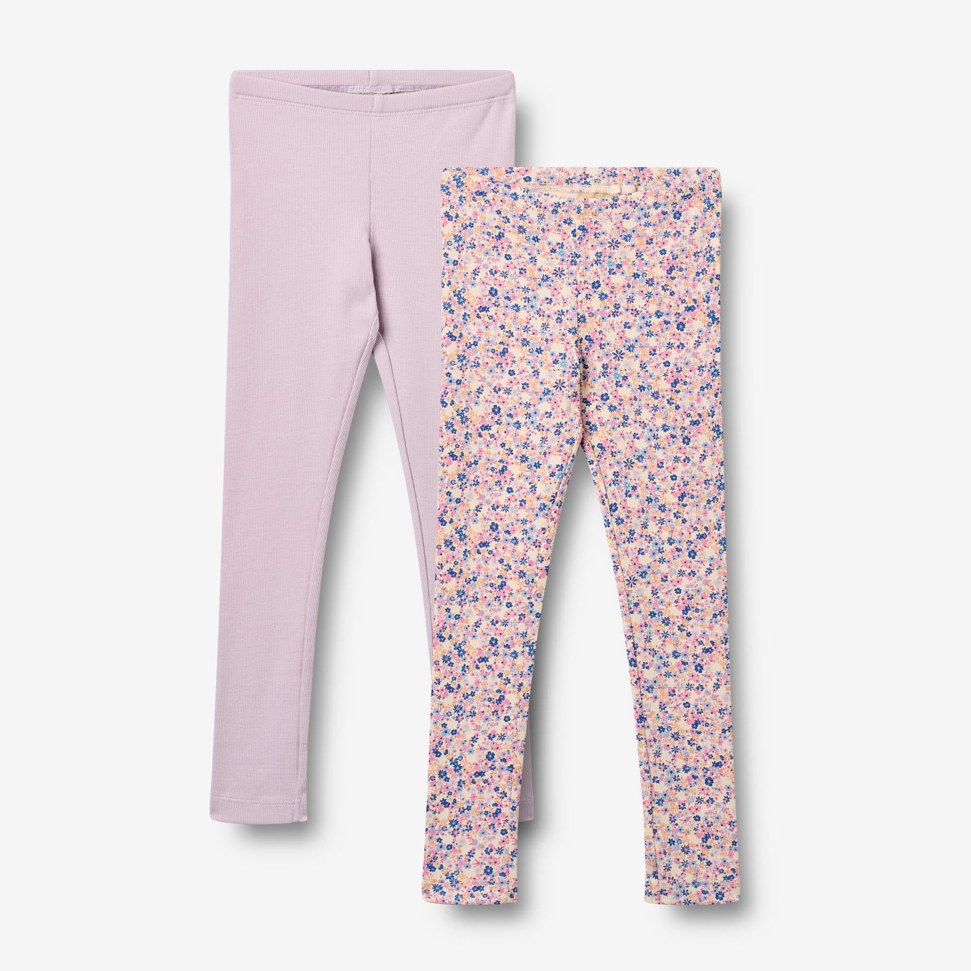 wheat-jules-legging-2er-pink-blue-flowers-bio image 1
