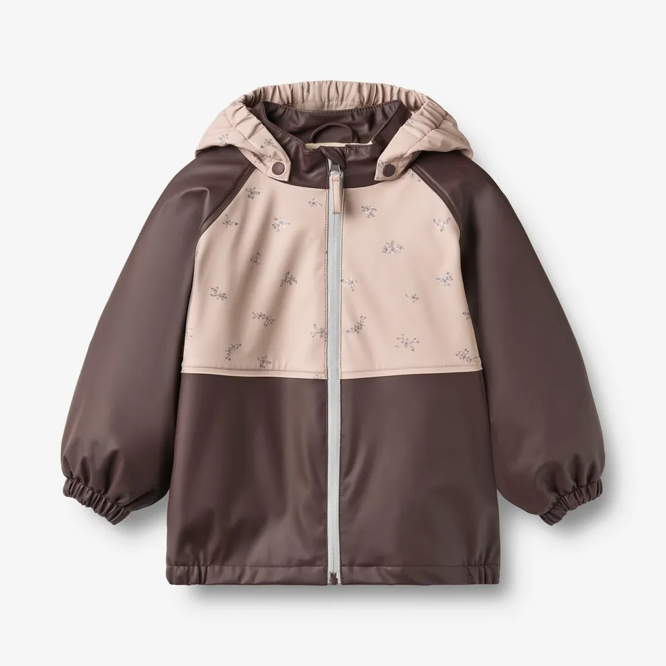 wheat-ajojo-thermo-regenjacke-chocolate-plum-kinder image 1