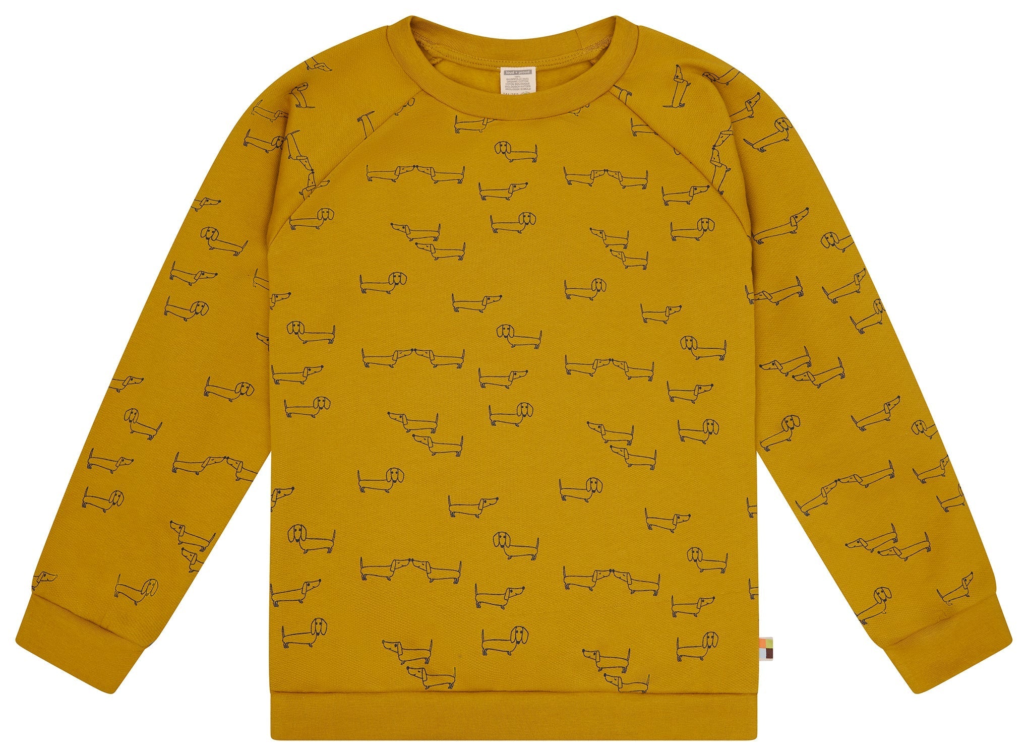 loud-proud-classics-sweatshirt-dackel-allover-bio-134-164 image 1