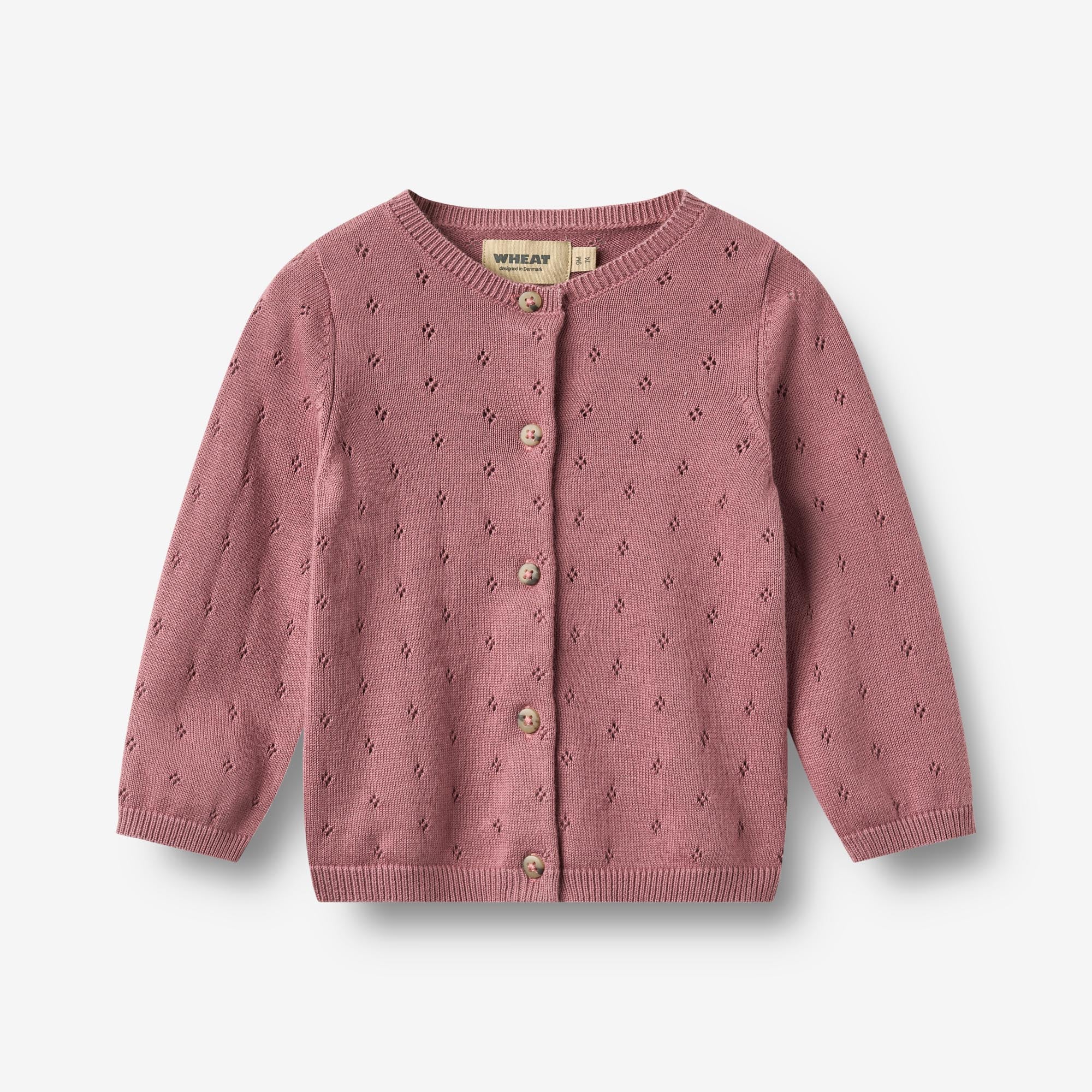 wheat-maia-strickjacke-warm-lilac-bio-baumwolle-baby image 1