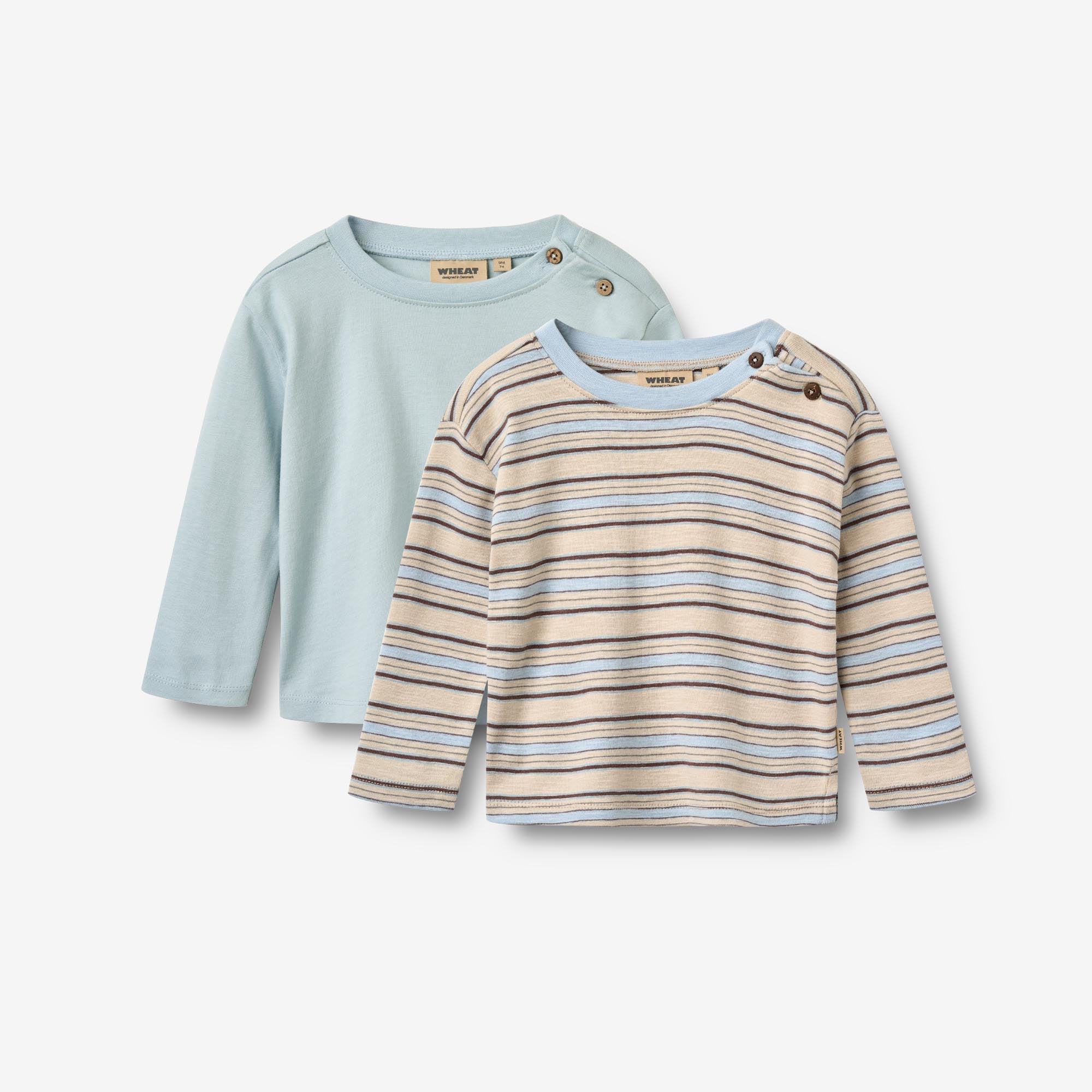 wheat-ebbe-t-shirt-langarm-multi-blue-stripe-2er-bio image 1