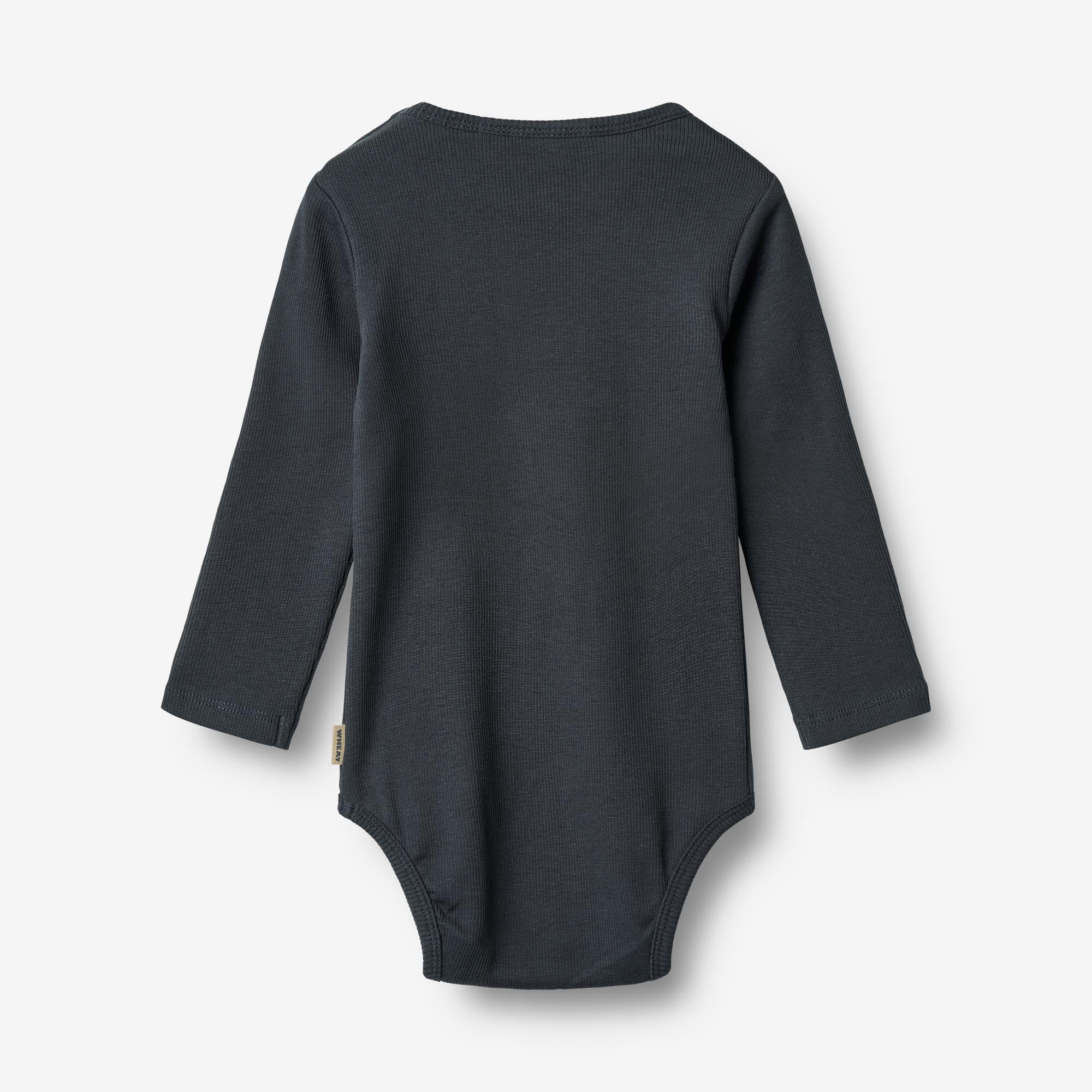 wheat-spencer-body-l-s-babybody-navy-bio-baumwolle image 2