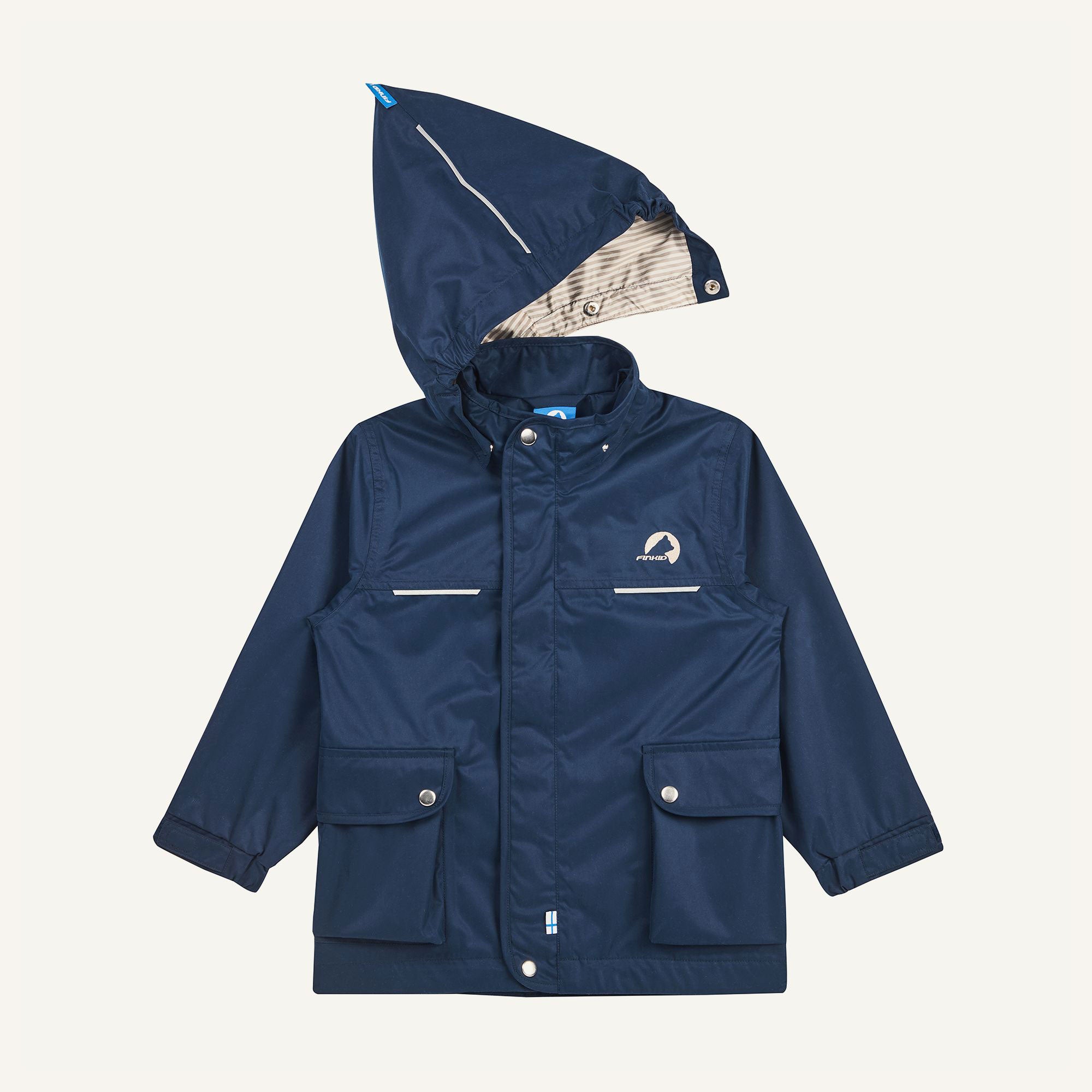 finkid-lokkimaa-kinder-outdoorparka-cinnamon-wasserdicht image 3