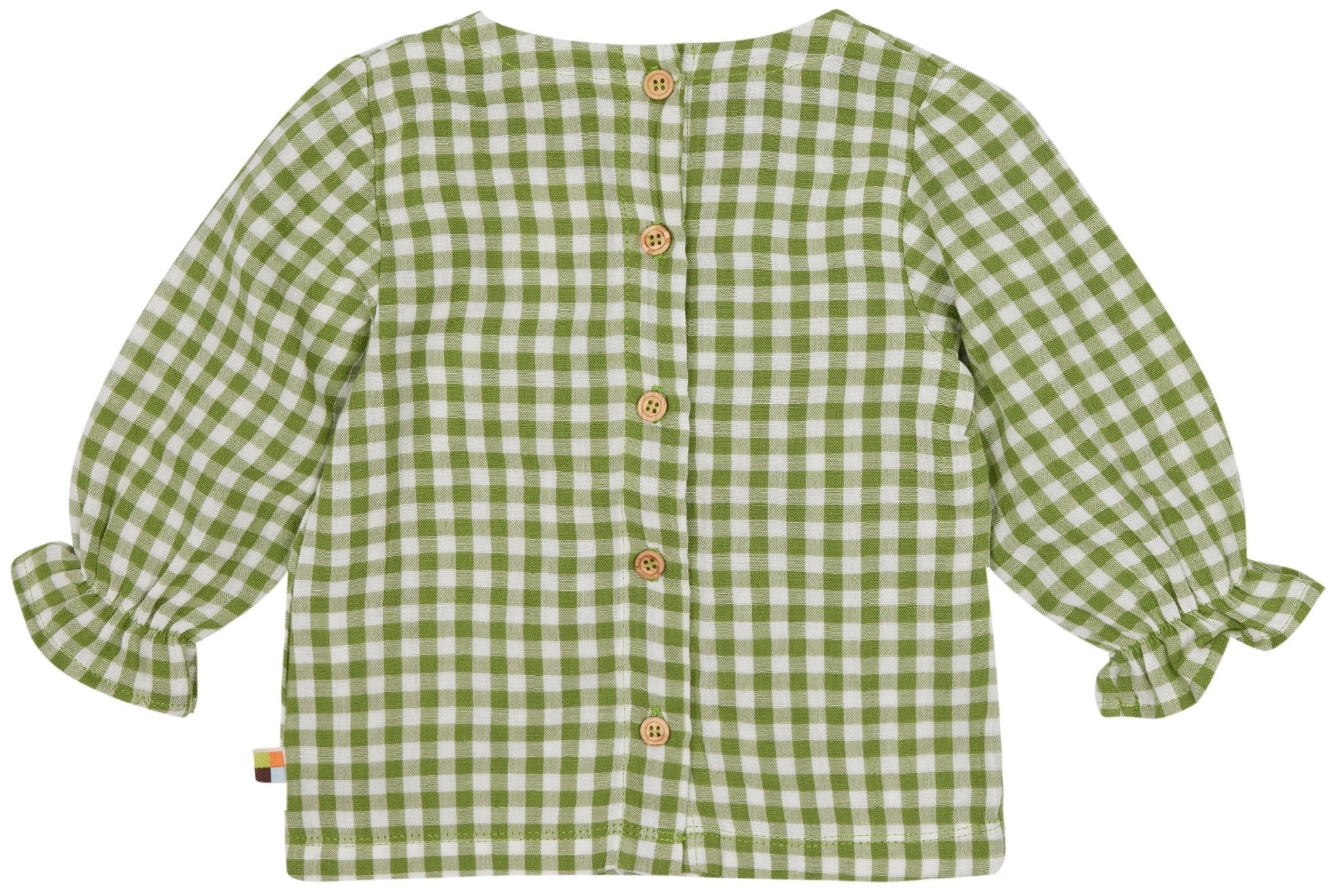 loud-proud-classics-musselin-bluse-karo-grass-98-104 image 2