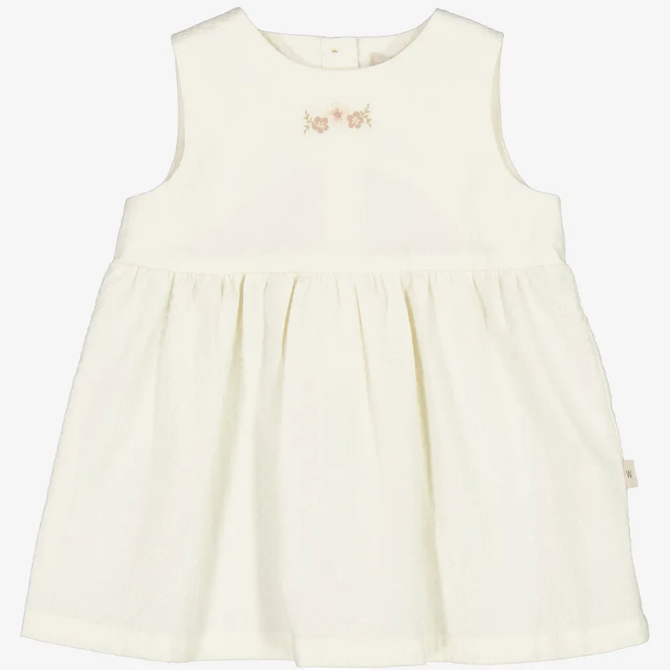 wheat-louisa-baby-kleid-eggshell-bio-baumwolle image 1
