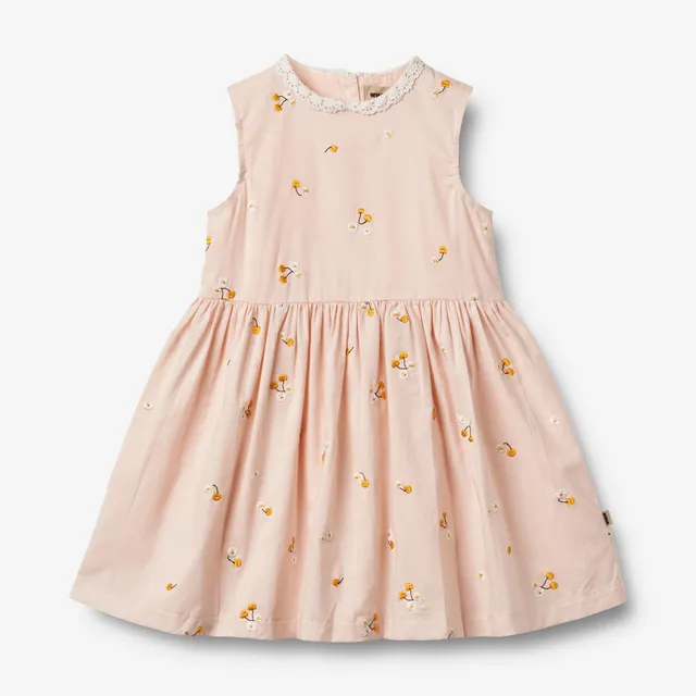 wheat-elma-kleid-powder-yellow-cherries-bio-baumwolle image 1
