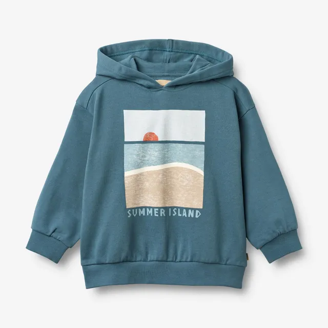 wheat-francis-blue-teal-sweatshirt-hoodie-bio-baumwolle image 1