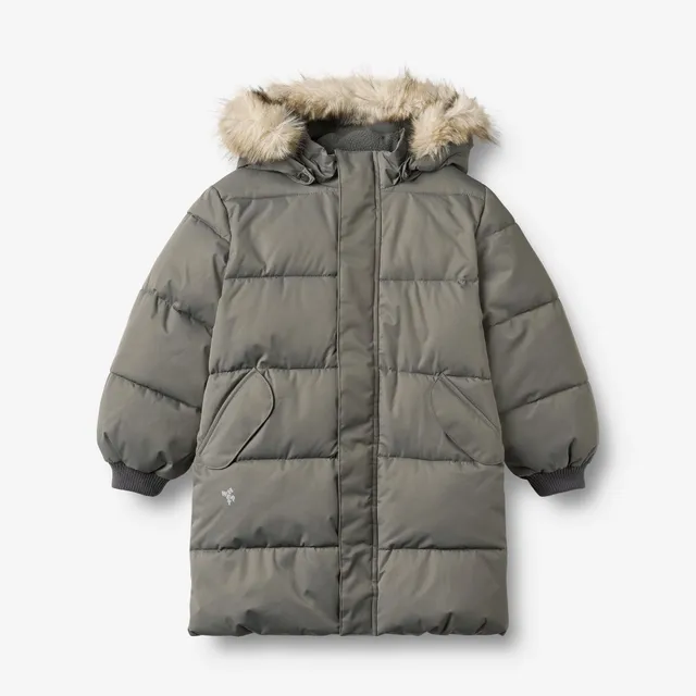 wheat-puffer-jacket-vinteren-winterjacke-grey-metal-thinsulate image 1