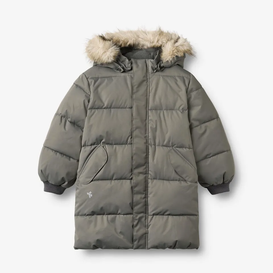 wheat-puffer-jacket-vinteren-winterjacke-grey-metal-thinsulate image 1