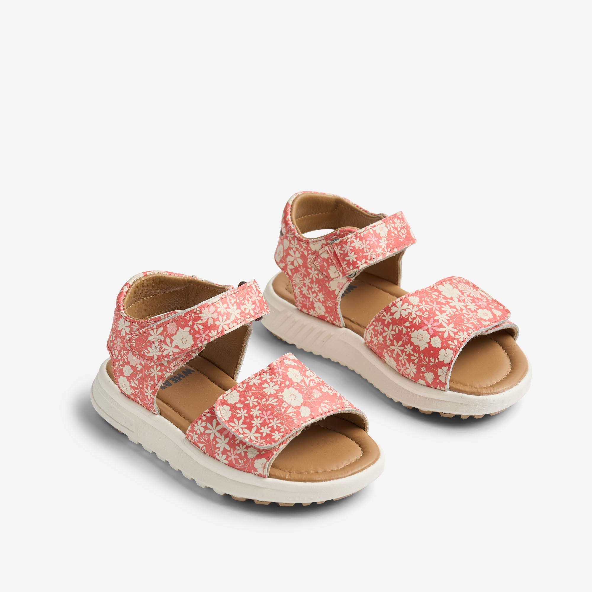 wheat-mille-sandale-kinder-coral-flowers-leder image 1