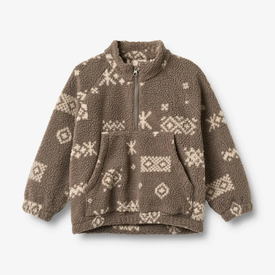 wheat-moon-fleeceanorak-dry-wood-jacquard-recycling image 1