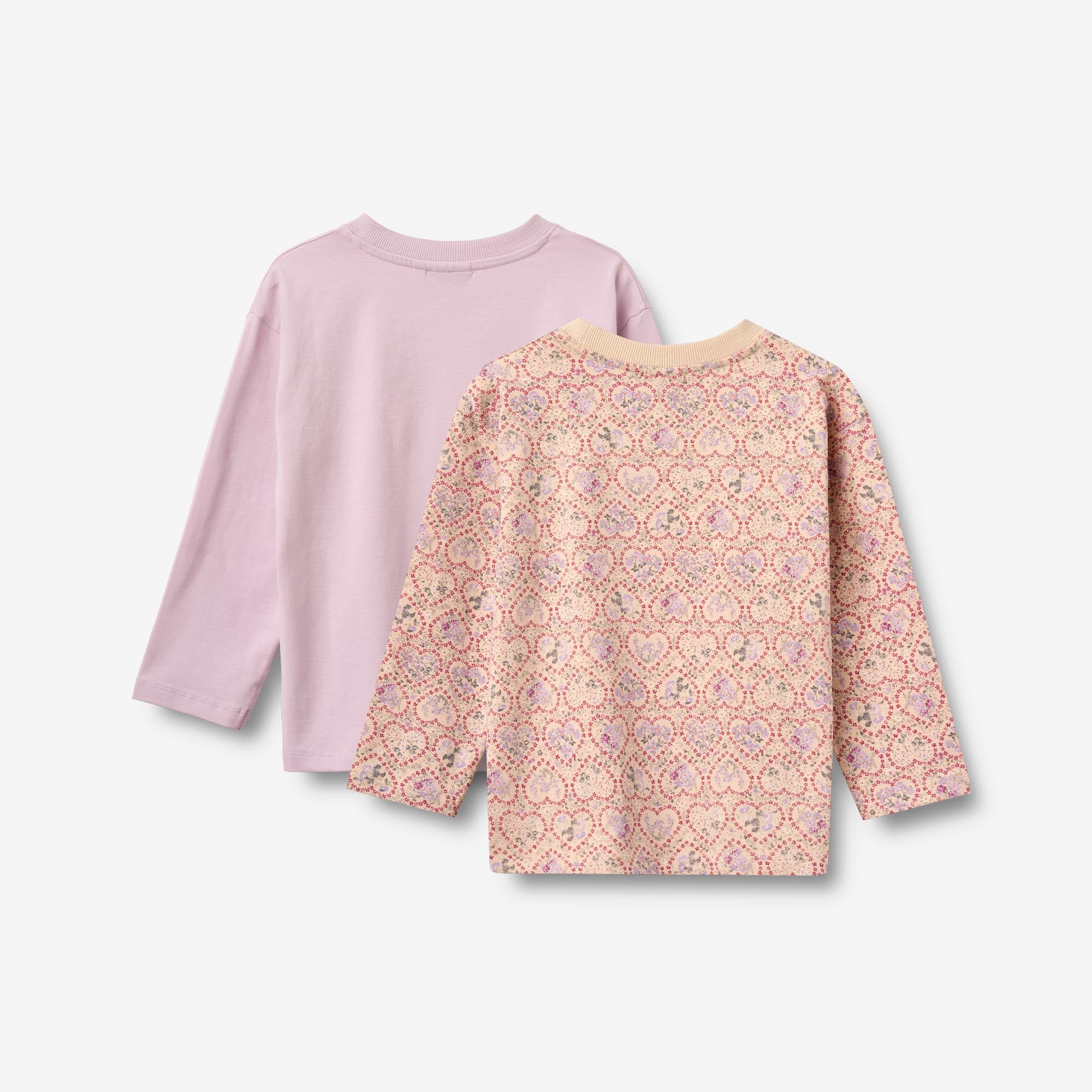wheat-dixie-langarmshirt-2er-magenta-blumen-bio image 2