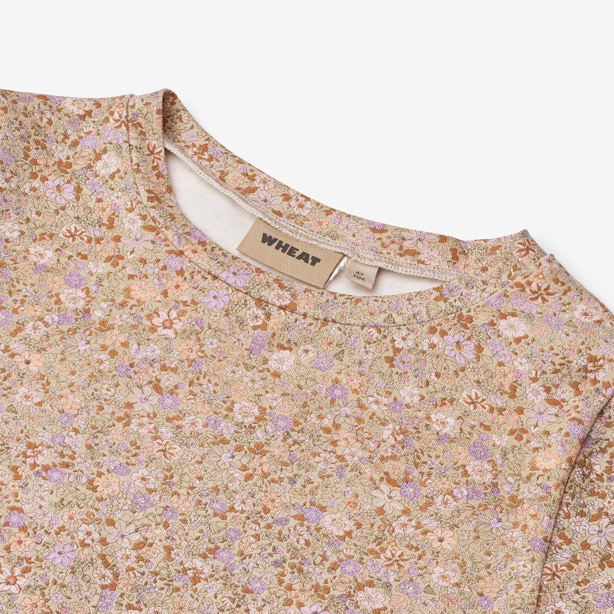 wheat-t-shirt-manna-lilac-flower-meadow-bio-kurzarm image 3