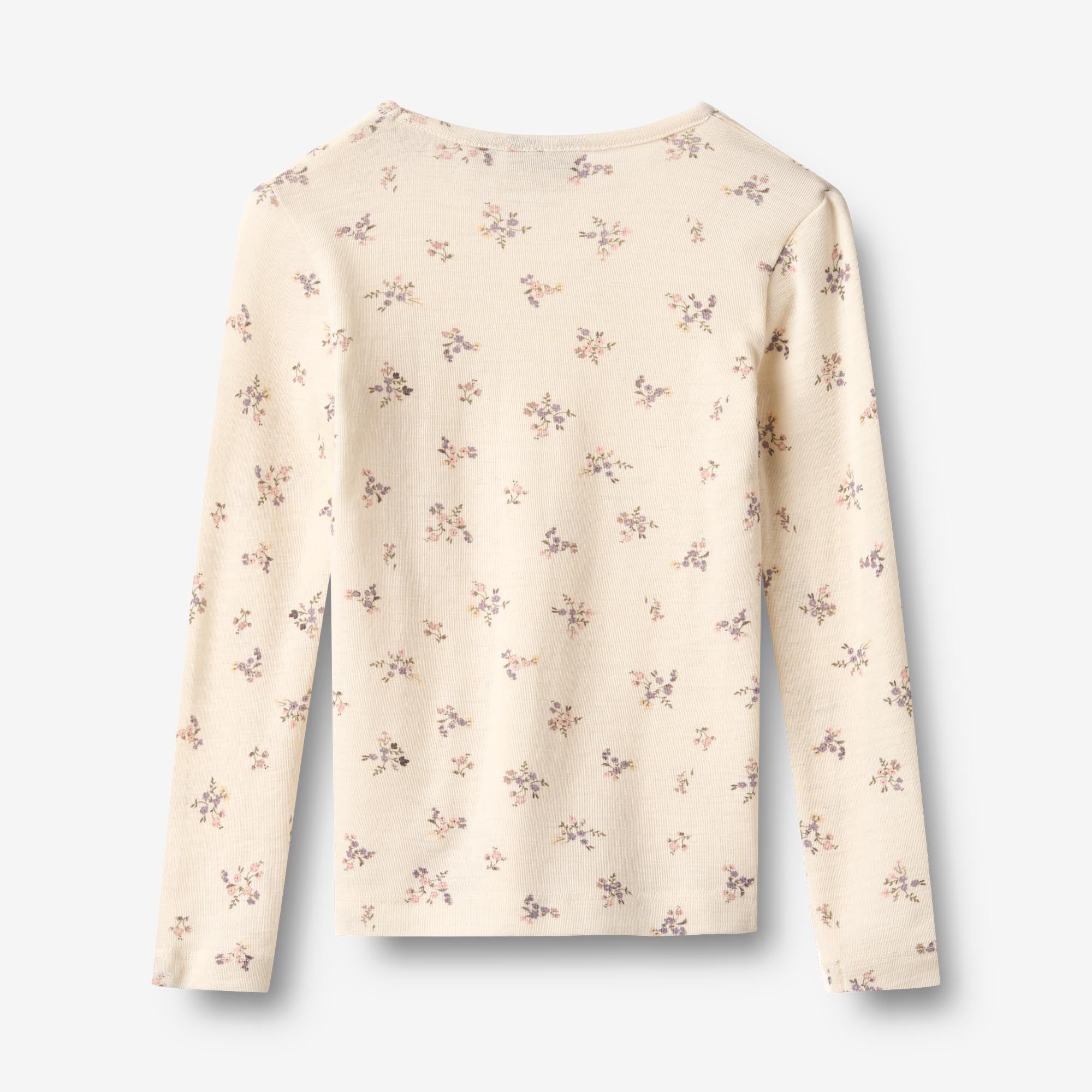 wheat-alfie-wollshirt-eggshell-flowers-merino-m-dchen-langarm image 2