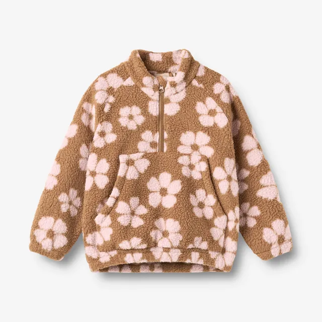 wheat-moon-fleece-anorak-warm-hazel-flowers-recycling-fleece image 1