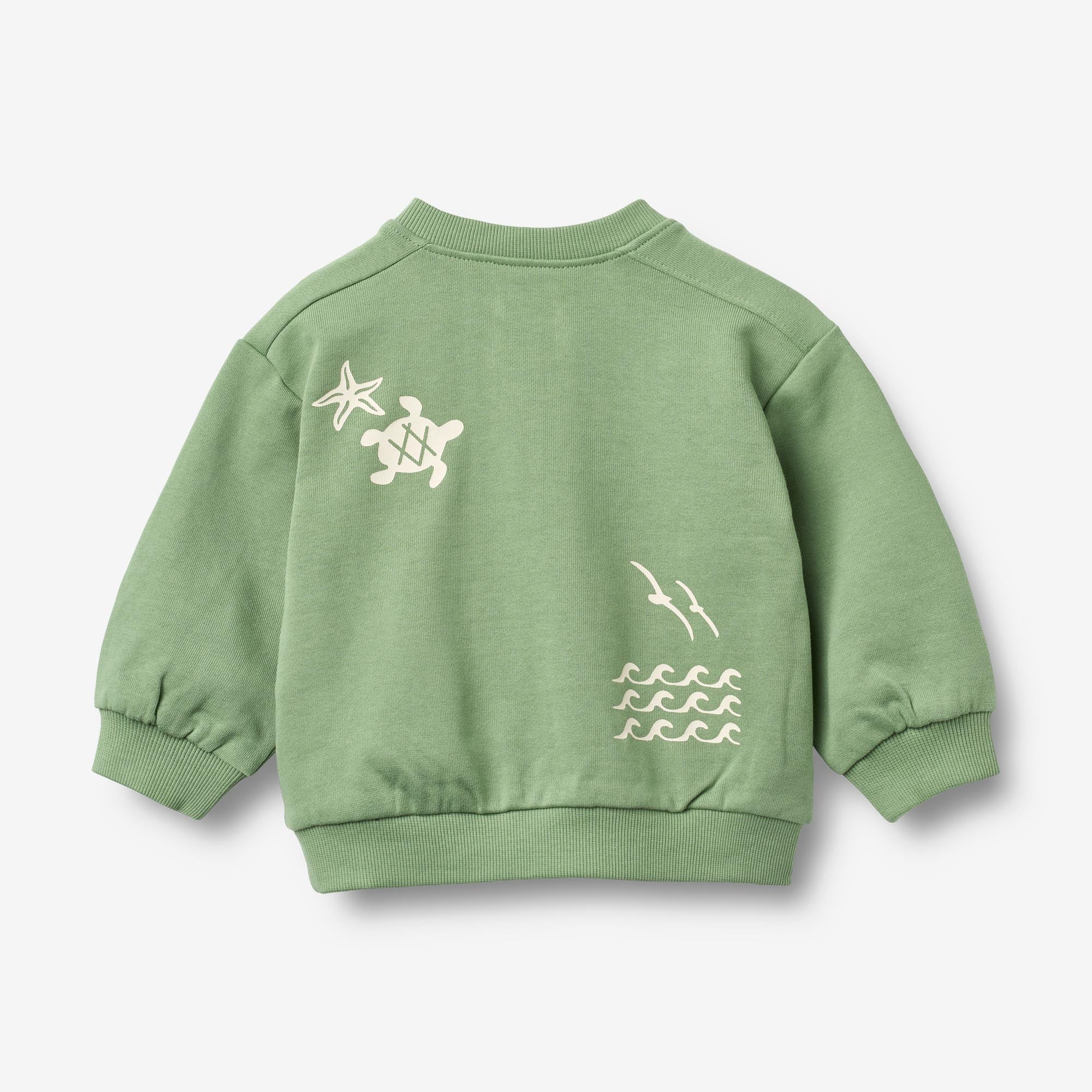 wheat-elliot-sweatshirt-baby-jade-green-bio-baumwolle image 2