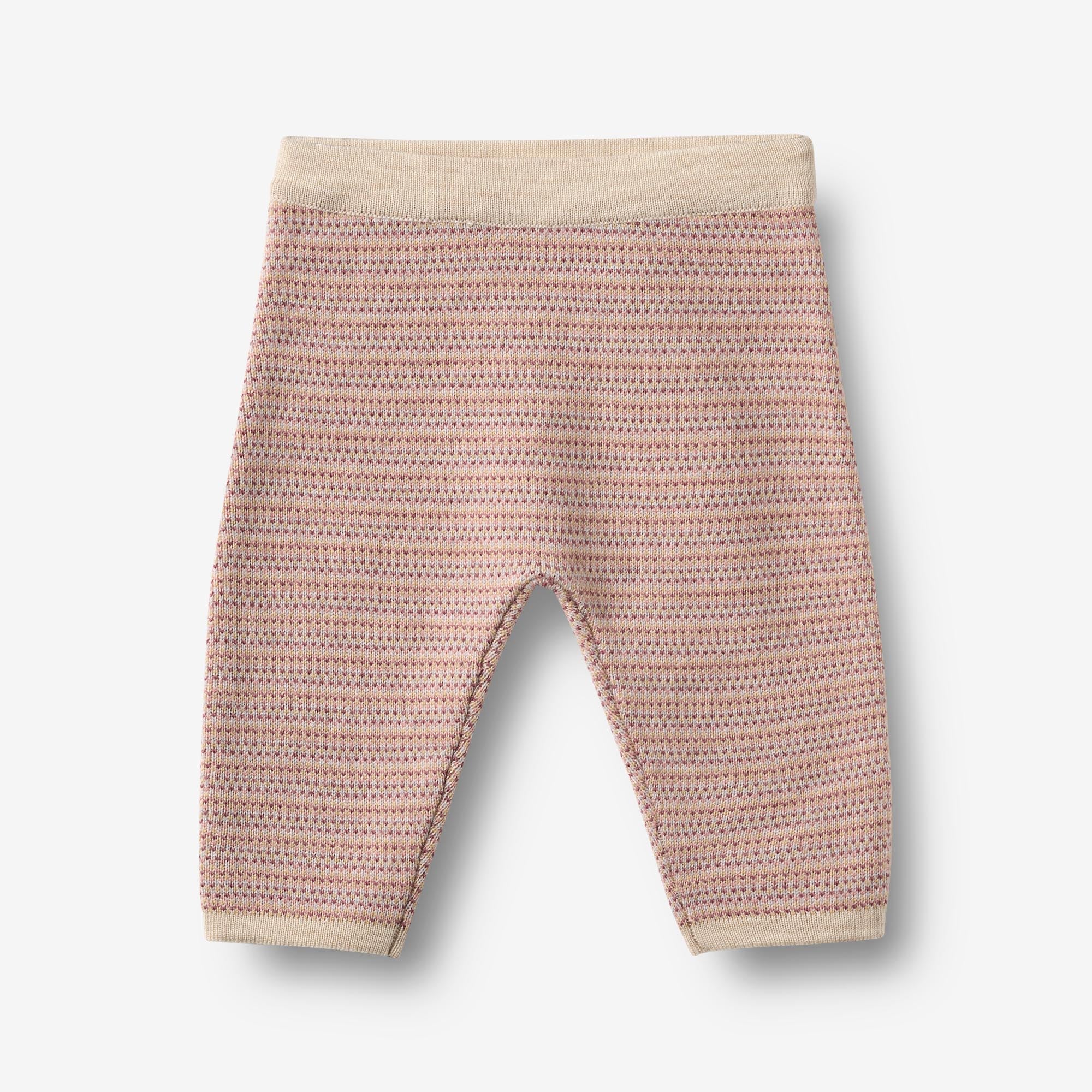 wheat-main-knit-trousers-neel-babyhose-rose-merinowolle image 1