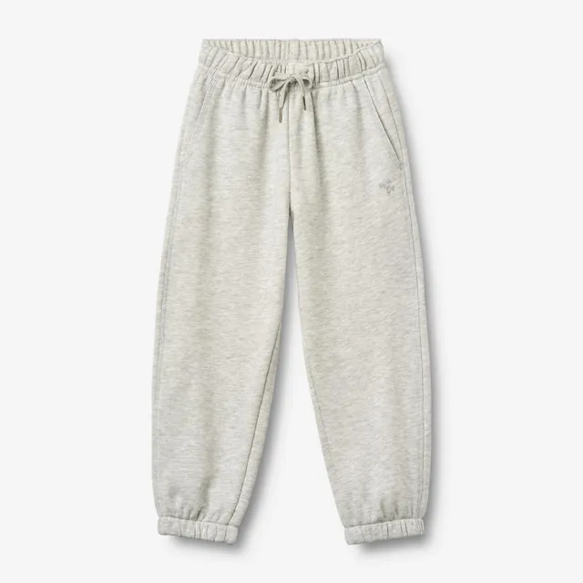 wheat-clothing-cruz-contrast-jogginghose-light-melange-grey-bio-baumwolle image 1