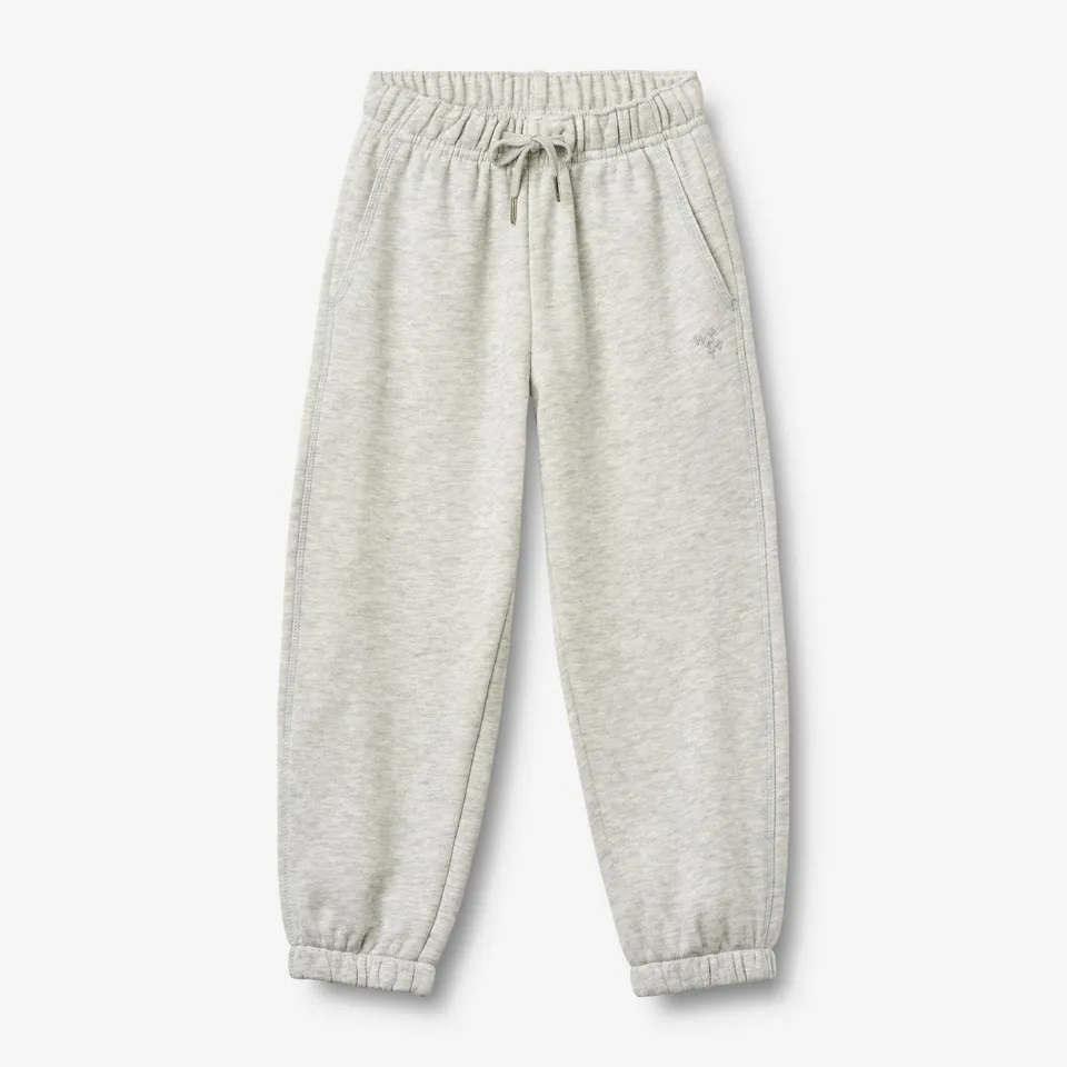 wheat-clothing-cruz-contrast-jogginghose-light-melange-grey-bio-baumwolle image 1