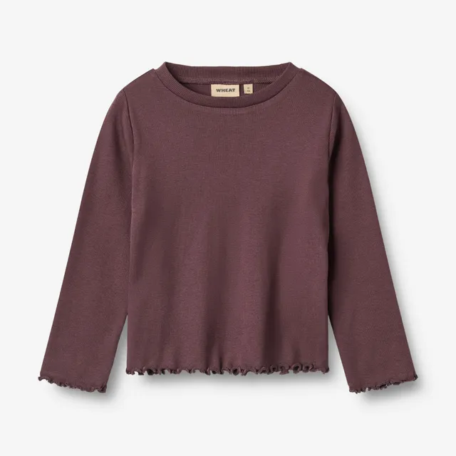 wheat-clothing-else-langarmshirt-fudge-modal-mix image 1