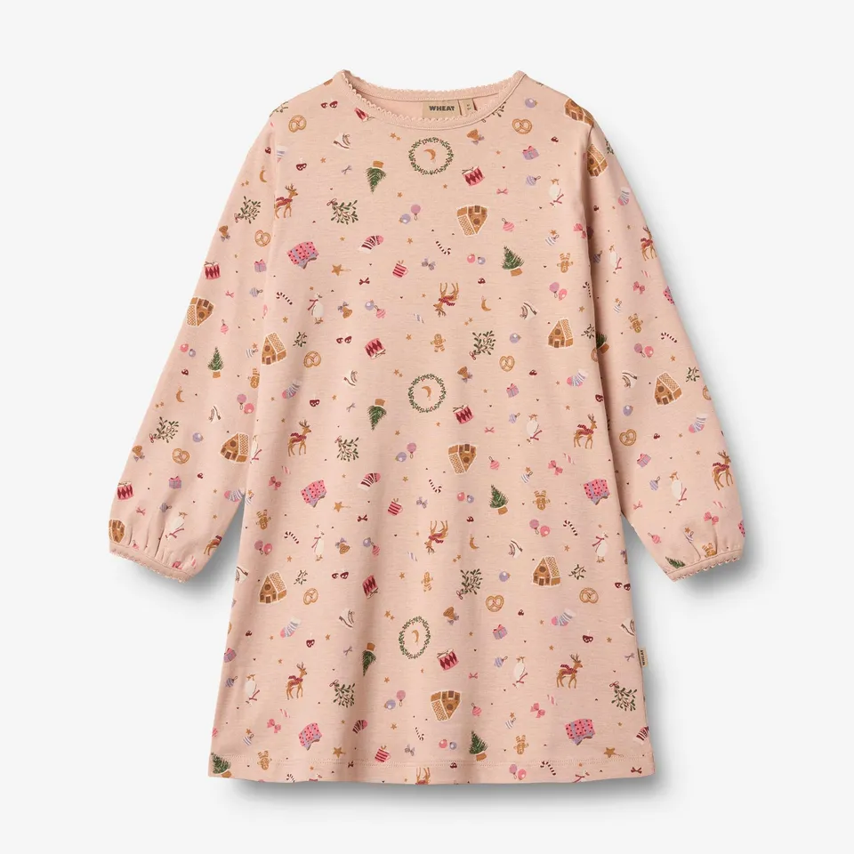 wheat-elinor-nachthemd-rose-dust-holiday-bio-baumwolle image 1