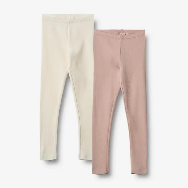 wheat-clothing-jules-leggings-2er-rose-powder-ripp-bio image 1