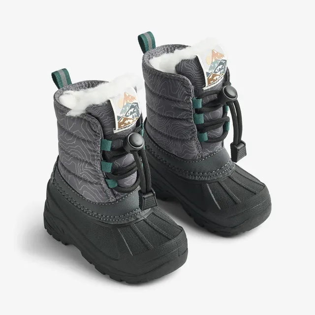 wheat-aleex-winterboot-kinder-dark-reflective-map-recycled image 1