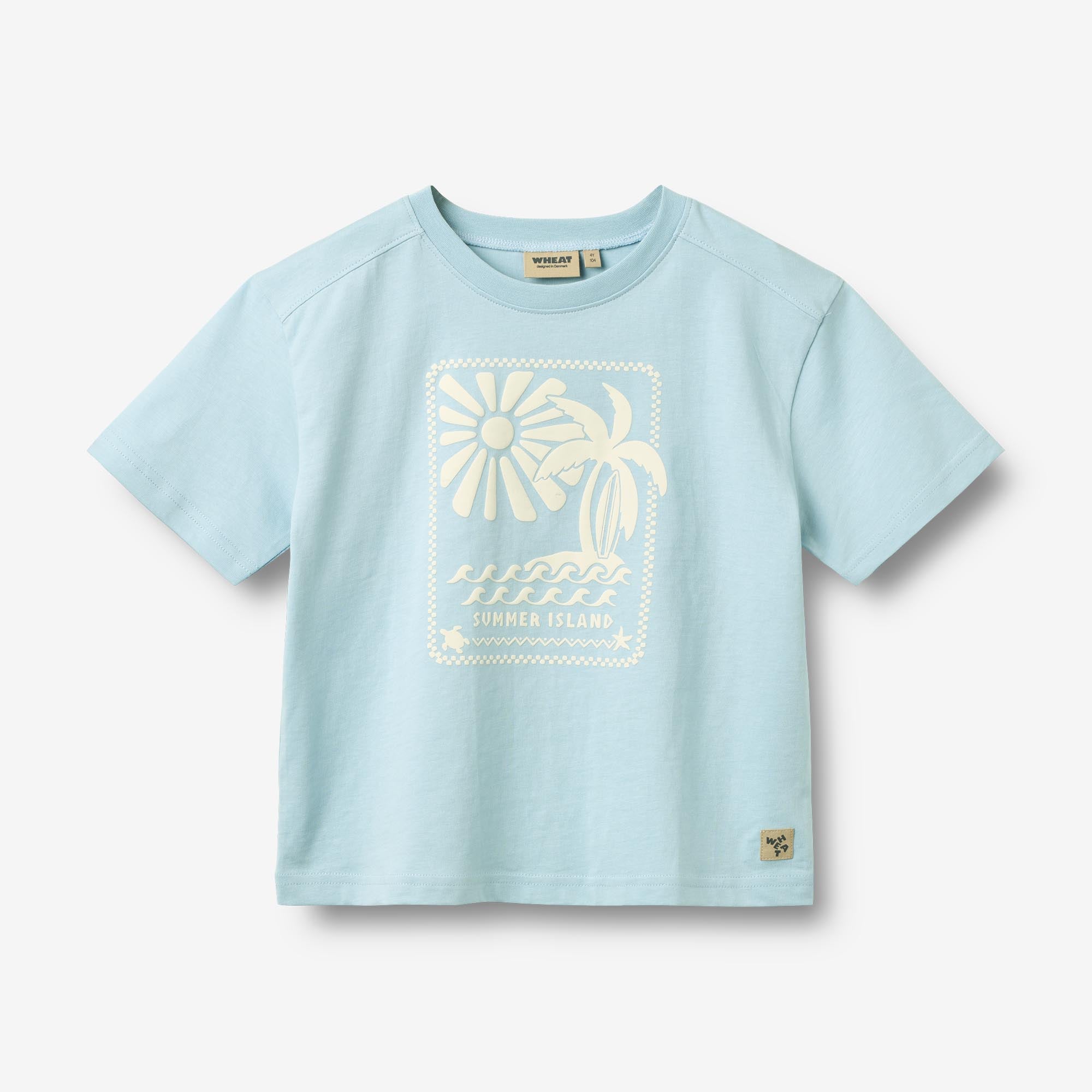 wheat-kim-t-shirt-summer-sky-bio-baumwolle-kurzarm image 1