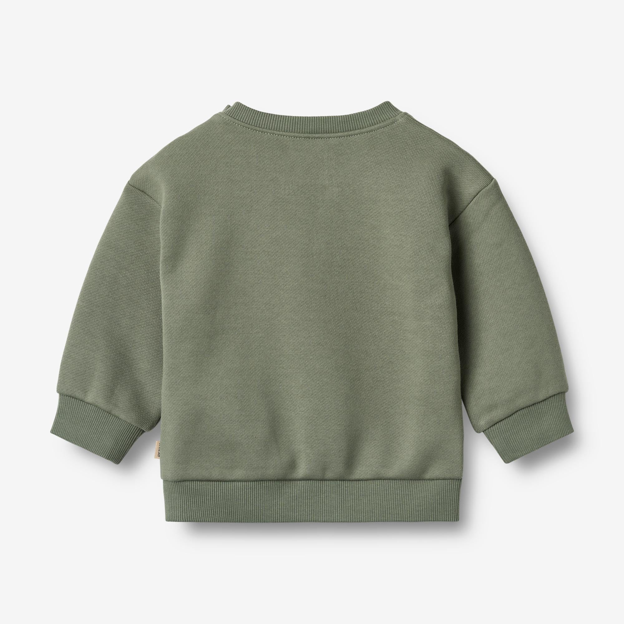 wheat-willi-sweatshirt-dusty-green-bio-baumwolle image 3
