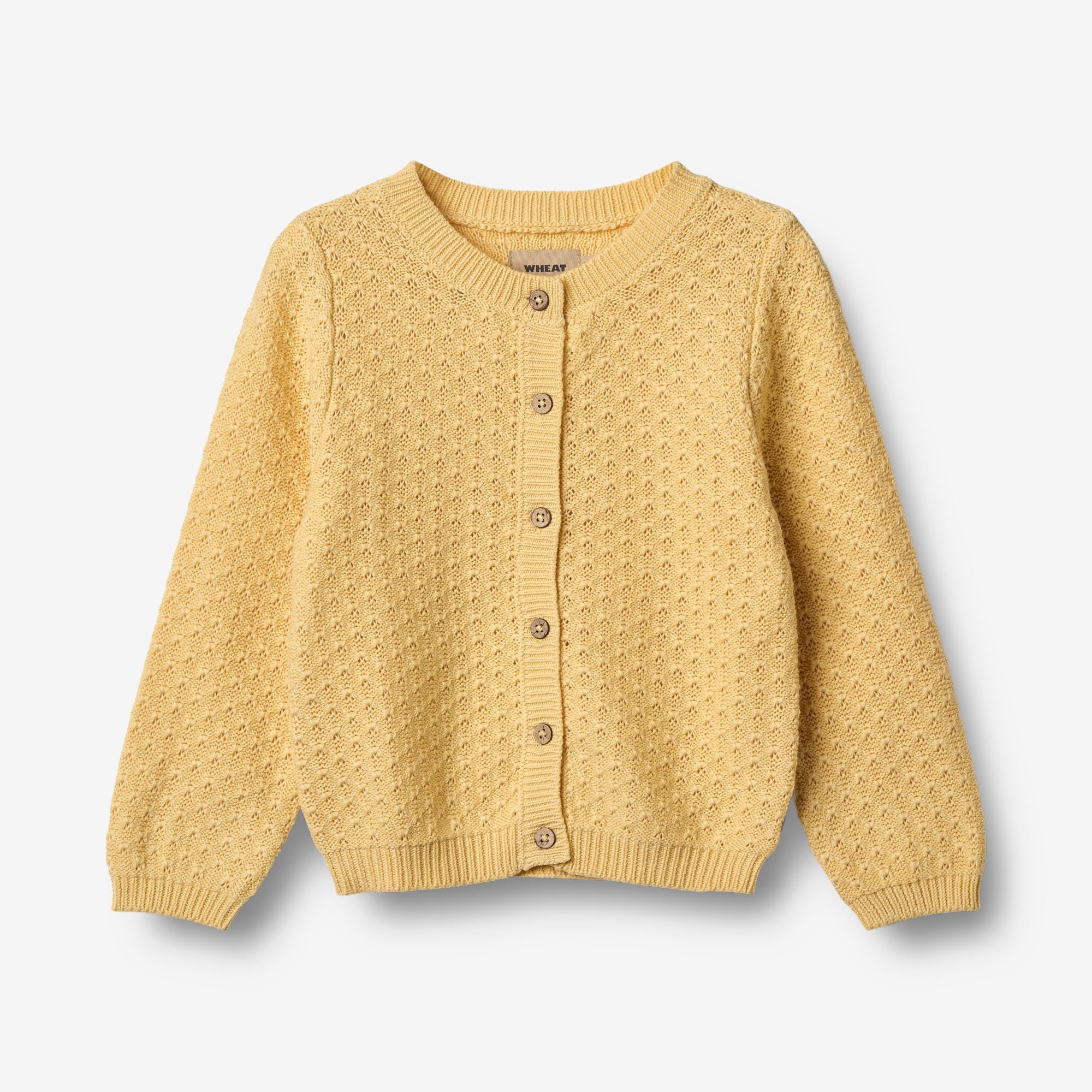 wheat-magnella-strickjacke-golden-yellow-bio image 1