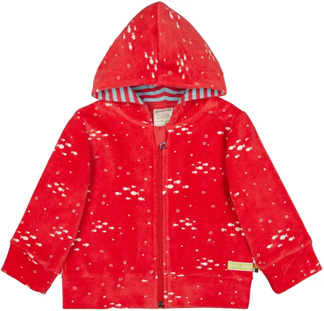 loud-proud-classics-kapuzenjacke-frottee-jacke-fische image 1