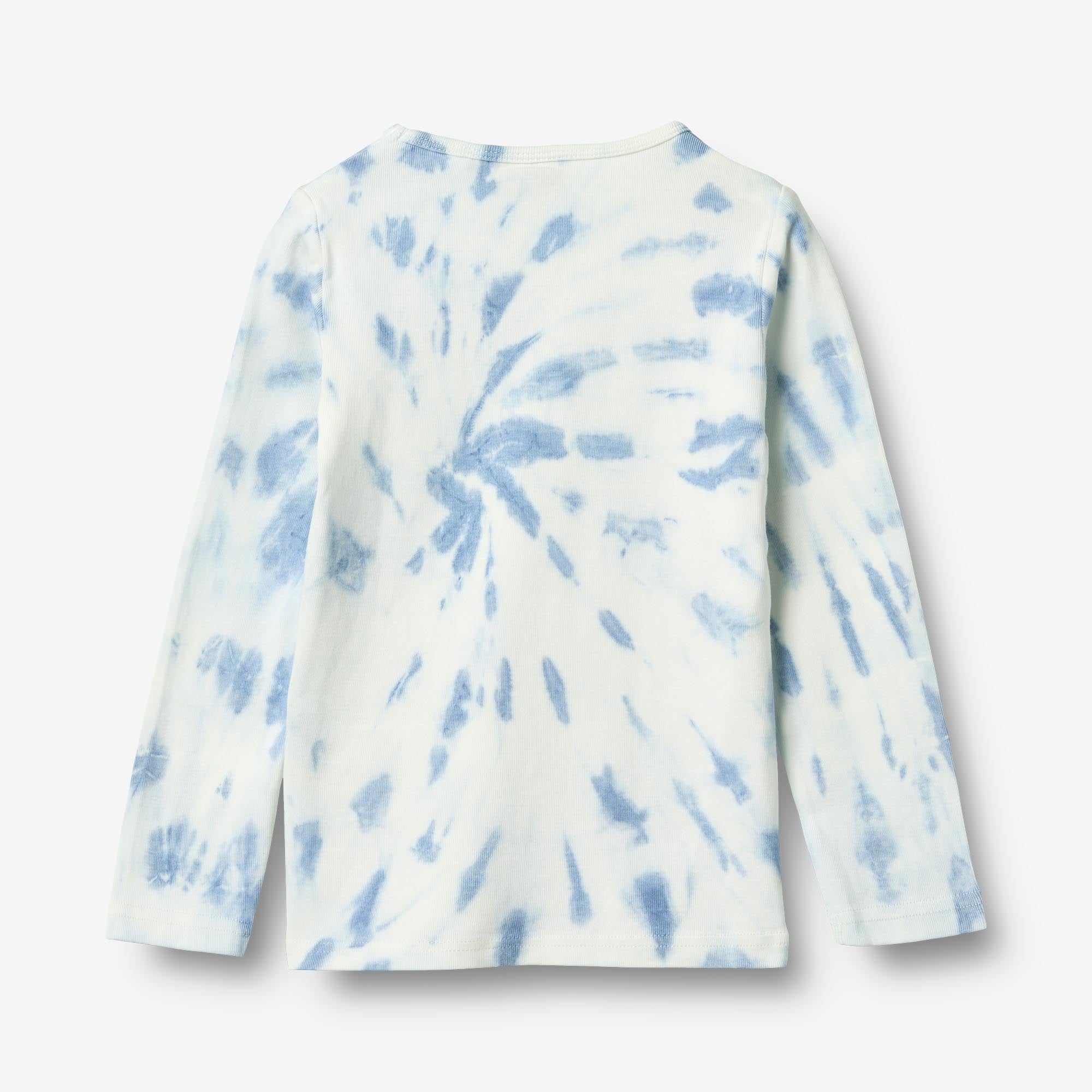 wheat-stig-langarmshirt-blue-tie-dye-bio-baumwolle image 3