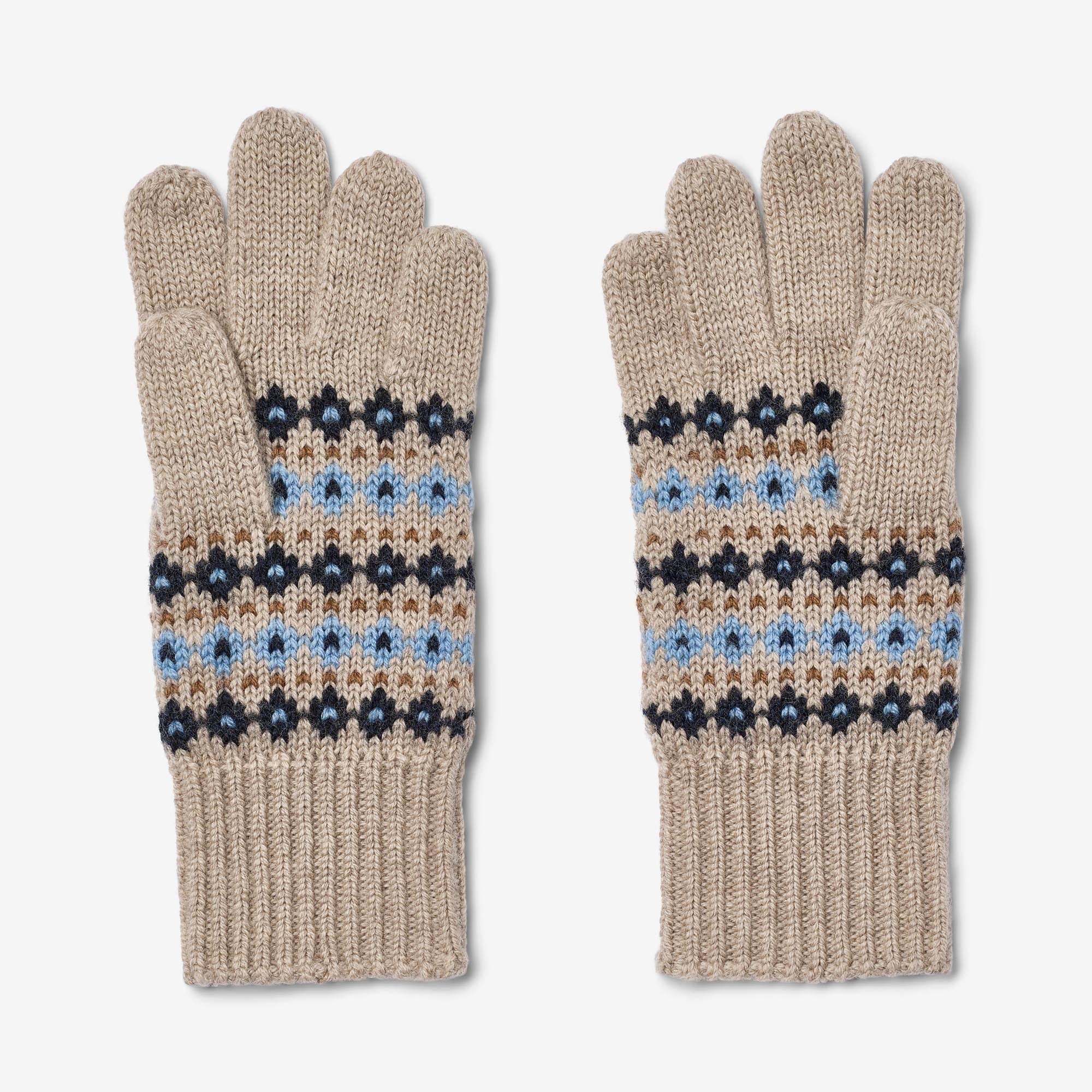 wheat-bobbe-fingerhandschuhe-warm-sand-melange-merino-2 image 2