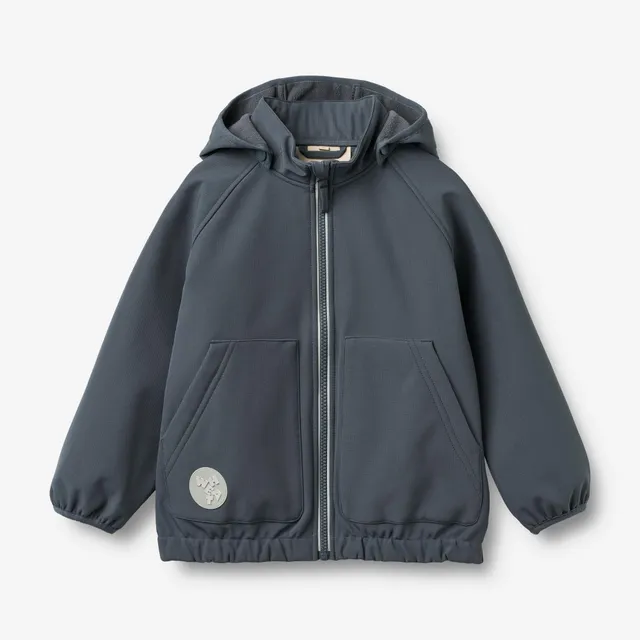wheat-alleo-softshelljacke-greyblue-recycelt-kinder image 1