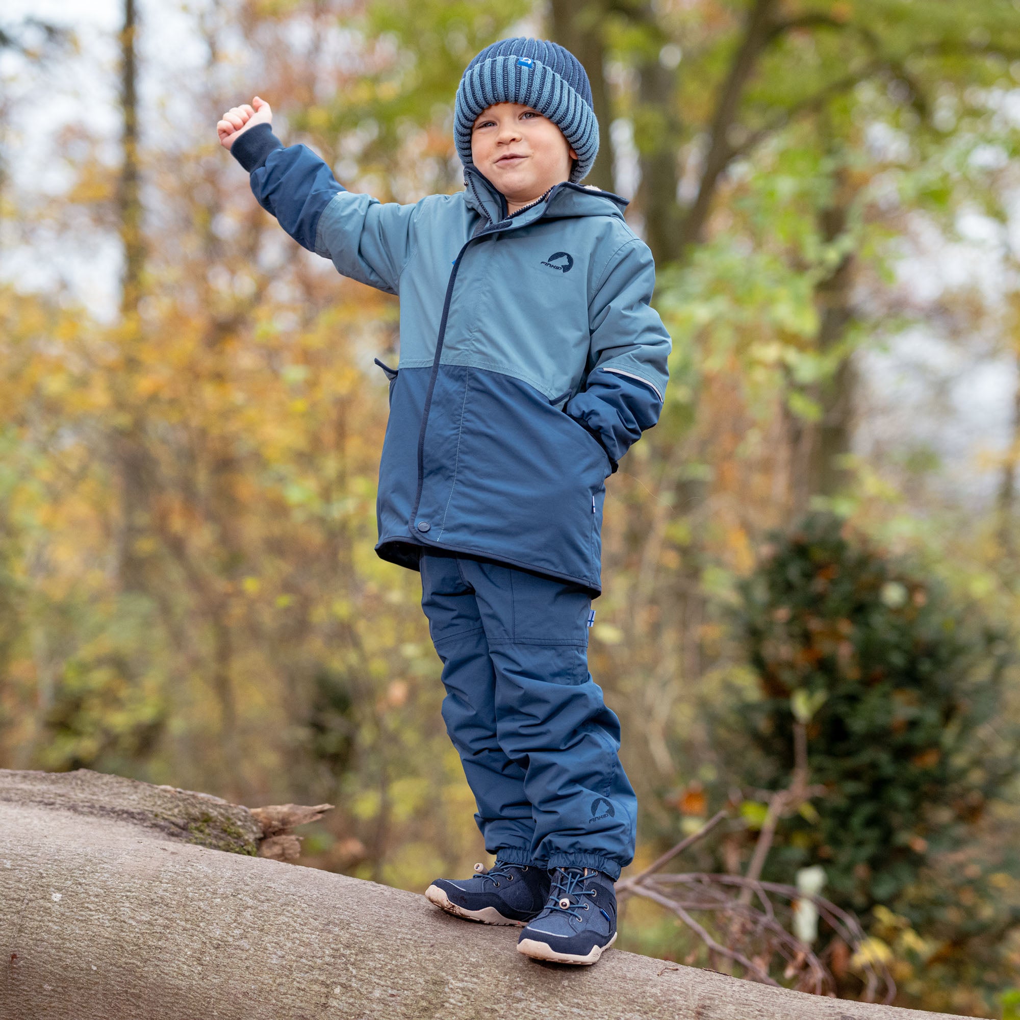 finkid-husky-rento-mukka-winterhose-kinder-denim-wasserdicht image 5